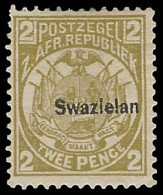 Swaziland 1889 2d Swazielan Error F/M With Cert - Swasiland (...-1967)