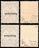 Swaziland 1894 ½d Official Re-Issues, Stop In Overprint - Swaziland (...-1967)