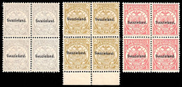 Swaziland 1894 Official Re-Issues With Stop In Overprint, Rare - Swasiland (...-1967)