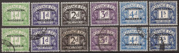 Southern Rhodesia Postage Due 1951 UM & U Sets - Sonstige & Ohne Zuordnung