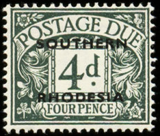 Southern Rhodesia Postage Due 1951 4d Dull Grey-Green VF/M  - Other & Unclassified