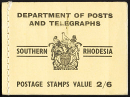 Southern Rhodesia Booklet 1954 2/6 Yellow VF Complete - Otros & Sin Clasificación