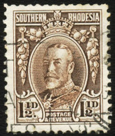 Southern Rhodesia 1933 KGV 1½d Perf 12 - Otros & Sin Clasificación