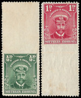 Southern Rhodesia 1924 Admirals Imperf Betw Stamp & Margin - Other & Unclassified