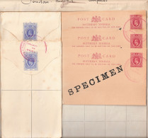 Southern Nigeria 1903 Madagascar UPU KEVII Stationery Specimens - Andere & Zonder Classificatie