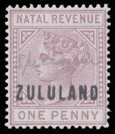 Zululand 1891 1d Postal Fiscal Manuscript DLR Specimen - Zoulouland (1888-1902)