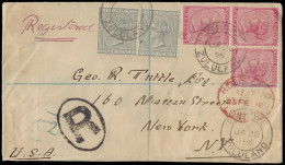 Zululand 1898 Double Rate Eshowe To USA, Early Use Natal Stamps - Zululand (1888-1902)