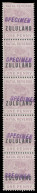 Zululand 1891 1d Postal Fiscal Handstamped Specimen Strip - Zoulouland (1888-1902)