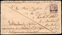 Zululand 1888 Soldier's Letter At 1d Concessionary Rate, Rare - Zoulouland (1888-1902)