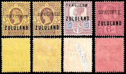 Zululand 1888 3d, 5d & 6d GB9 Somerset House Specimens - Zoulouland (1888-1902)