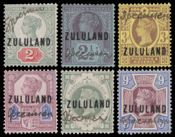 Zululand 1888 2d - 1/- Manuscript Specimen Group, Rare - Zululand (1888-1902)