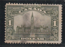 CANADA - N°139 Obl (1928-29) Parlement D'Ottawa : 1d Olive - Used Stamps