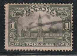 CANADA - N°139 Obl (1928-29) Parlement D'Ottawa : 1d Olive - Used Stamps