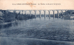 CPA L ISLE JOURDAIN 86 LE VIADUC VU DU PONT ST SYLVAIN - L'Isle Jourdain