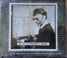 Isle Of Man 2014, Robin Gibb, Two CD's, Original Signature (345/1000) From Robin Gibb And MNH Stamps Set - Other - English Music