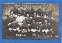 78 YVELINES - MAURECOURT Carte Photo De L'équipe De Rugby 1922 - Maurecourt