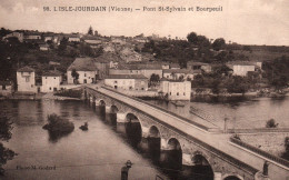 CPA L ISLE JOURDAIN 86 Pont St Sylvain Et Bourpeuil Photo M Godard - L'Isle Jourdain