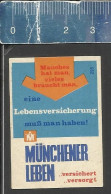 MÜNCHENER LEBEN LEBENSVERSICHERUNG -  ALTES DEUTSCHES STREICHHOLZ ETIKETT - OLD MATCHBOX LABEL GERMANY - Boites D'allumettes - Etiquettes