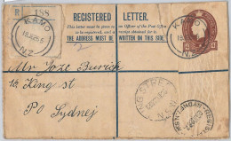 51943 - NEW ZEALAND - Postal History - Registered Stationery Cover From KAMO - Postwaardestukken