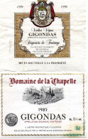 K1202 - Lot De 2 Étiquettes - GIGONDAS - Other & Unclassified