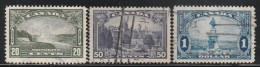 CANADA - N°187/9 Obl (1935) Vues - Oblitérés