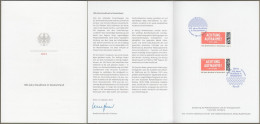 Bund: Minister Card - Ministerkarte Typ VII , Mi-Nr. 3790 ESST: " 100 Jahre Rundfunk In Deutschland " - Briefe U. Dokumente