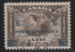 CANADA - Poste Aérienne N°4 Obl (1932) Surcharge : Ottawa Conférence 1932. - Luchtpost