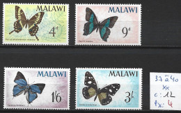 MALAWI 37 à 40 ** Côte 12 € - Malawi (1964-...)