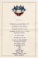 MENU Illustré Du 26 Décembre 1938 - Cercle National Des Armées De Terre, De Mer Et De L'Air - Menus