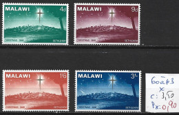 MALAWI 60 à 63 * Côte 3.50 € - Malawi (1964-...)