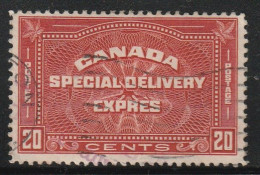 CANADA - Timbres Exprès N°5 Obl (1932) 20c Rouge-brun - Special Delivery