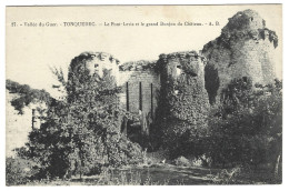 22  Tonquedec  -   Vallee Du Guer - Le Pont Levis Et  Legrand Donjon Du Chateau - Tonquédec