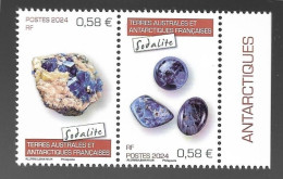 TAAF 2024 - Yv N° 1070 & 1071 ** - Diptyque - Sodalite - Unused Stamps