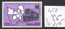 MALAWI 451 ** Côte 3.25 € - Malawi (1964-...)