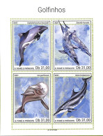 A9255 - S.TOME E PRINCIPE - ERROR MISPERF Stamp Sheet - 2021 Dolphins - Dolfijnen