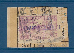 Algérie - Colis Postaux - YT N° 124 - Oblitéré - 1943 - Colis Postaux