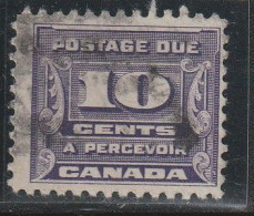 CANADA - Timbres TAXE N°13 Obl (1934) 10c Violet - Strafport