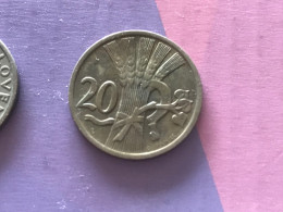 Münze Münzen Umlaufmünze Tschechoslowakei 20 Heller 1921 - Tchécoslovaquie