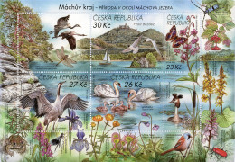 A 1167 - 0 Czech Republic Macha's Region 2022 Water Birds Buterfly - Rane