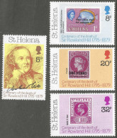 St Helena. 1979 Death Centenary Of Sir Rowland Hill. MH Complete Set. SG 351-354 - Sainte-Hélène