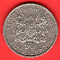 Kenia - Kenya - 1977 - 50 Cents - SPL/XF - Come Da Foto - Kenya