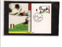 TEM19735   -   MILSANO  22-5-2004   /   FDC  A.C. MILAN  CAMPIONE D'ITALIA  2033-2004 - Beroemde Teams