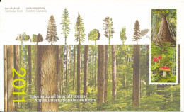 Canada FDC 21-4-2011 International Year Of Forests On Nice Cover With Cachet - 2011-...