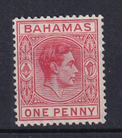 Bahamas: 1938/52   KGVI    SG150    1d   Carmine  MH - 1859-1963 Crown Colony