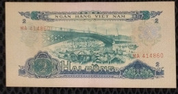 Vietnam Viet Nam 2 Dong EF+ Transition Banknote Note 1966 (using In 1975) - Pick # 41 / 02 Photos - Vietnam