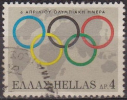 Anneaux Olympiques - GRECE - Planisphère - N° 948 - 1968 - Oblitérés