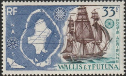 THEMATIC TOURISM:  MAP OF ISLANDS AND SAILBOAT   -  WALLIS AND FUTUNA - Autres & Non Classés