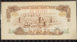 Vietnam Viet Nam South 10 Xu UNC Banknote Note Billet 1966 (using In 1975) - Pick # 37 - Viêt-Nam