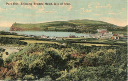 PORT ERIN - SHOWING BRADDA HEAD - ISLE OF MAN - F.P. - Ile De Man