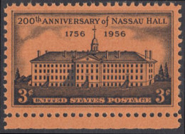 !a! USA Sc# 1083 MNH SINGLE W/ Bottom Margin (a2) - Nassau Hall - Unused Stamps